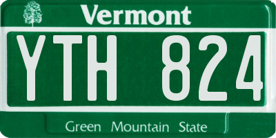 VT license plate YTH824