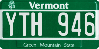 VT license plate YTH946