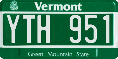 VT license plate YTH951