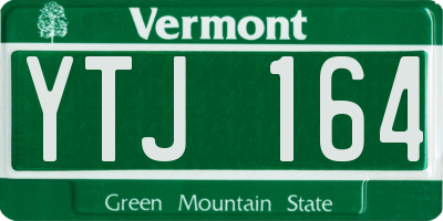 VT license plate YTJ164