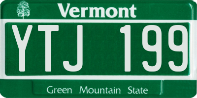 VT license plate YTJ199