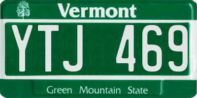 VT license plate YTJ469