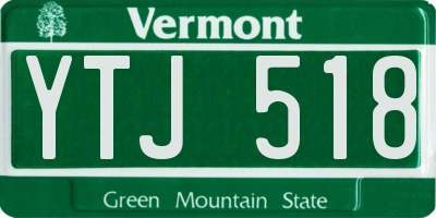 VT license plate YTJ518