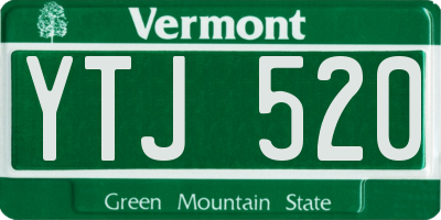 VT license plate YTJ520