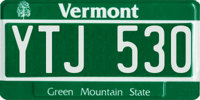 VT license plate YTJ530