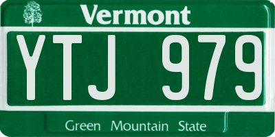 VT license plate YTJ979