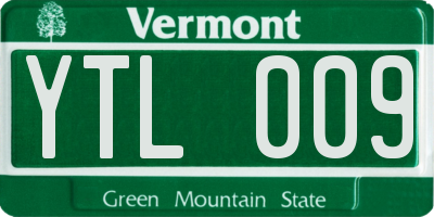 VT license plate YTL009