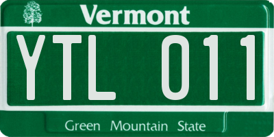 VT license plate YTL011
