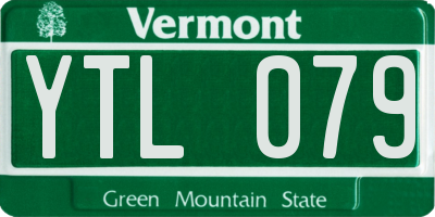VT license plate YTL079