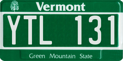 VT license plate YTL131