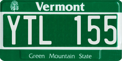 VT license plate YTL155