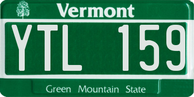 VT license plate YTL159