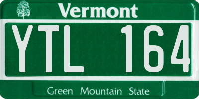 VT license plate YTL164