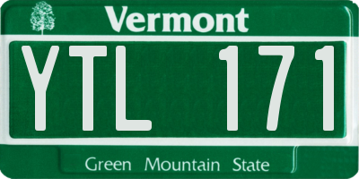 VT license plate YTL171