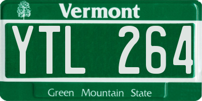VT license plate YTL264