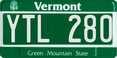 VT license plate YTL280