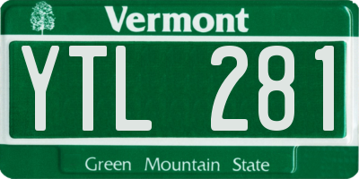 VT license plate YTL281