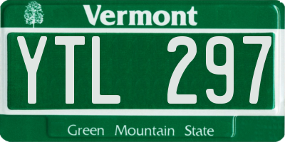 VT license plate YTL297