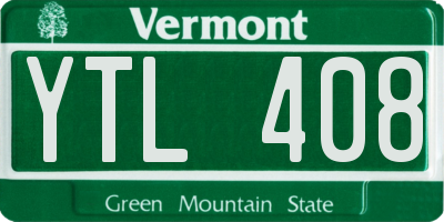 VT license plate YTL408