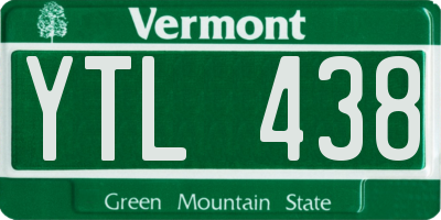 VT license plate YTL438