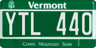 VT license plate YTL440