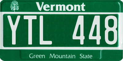 VT license plate YTL448