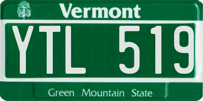 VT license plate YTL519