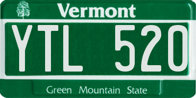 VT license plate YTL520