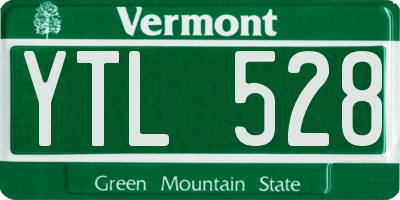 VT license plate YTL528