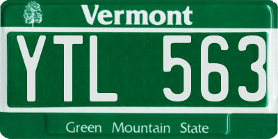 VT license plate YTL563
