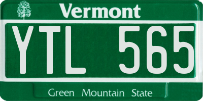 VT license plate YTL565