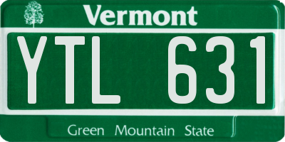 VT license plate YTL631