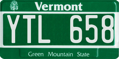 VT license plate YTL658