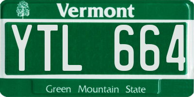 VT license plate YTL664