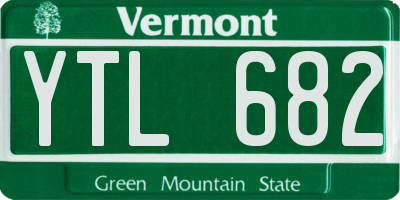 VT license plate YTL682