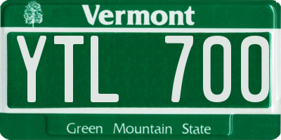 VT license plate YTL700