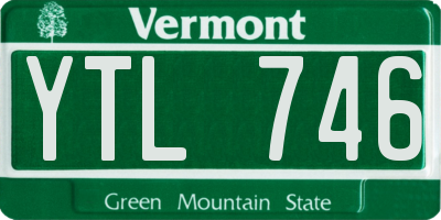 VT license plate YTL746