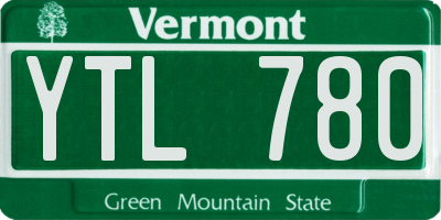 VT license plate YTL780