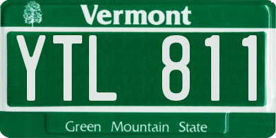 VT license plate YTL811