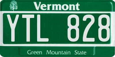 VT license plate YTL828
