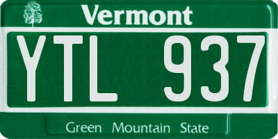 VT license plate YTL937