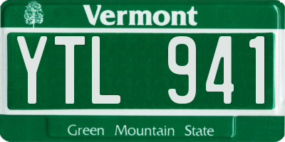 VT license plate YTL941