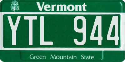 VT license plate YTL944