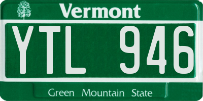 VT license plate YTL946
