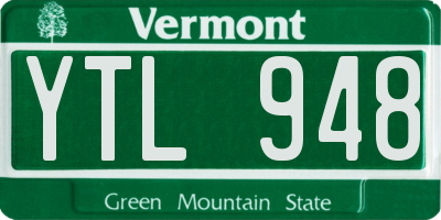 VT license plate YTL948