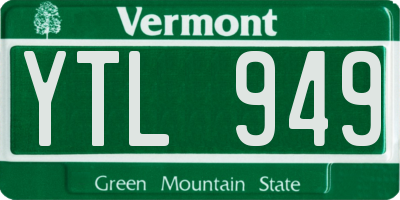 VT license plate YTL949