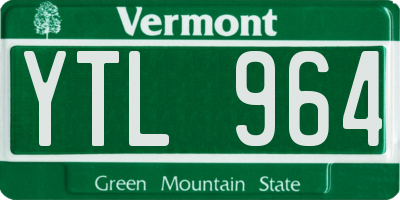 VT license plate YTL964