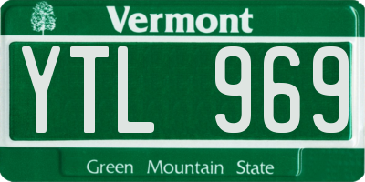 VT license plate YTL969
