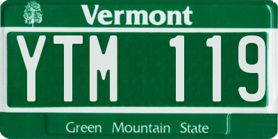 VT license plate YTM119