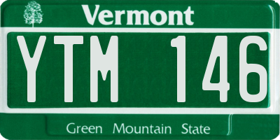 VT license plate YTM146